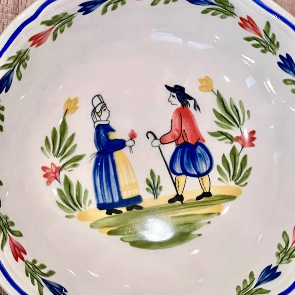 8 PCs Longchamp France Brittany Vegetable‎ Bowl 6” - Lovers Vintage Retired Rare
